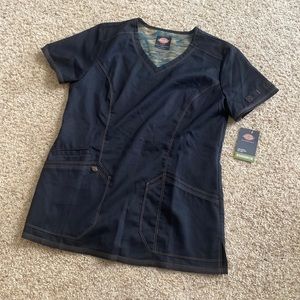Black scrub top